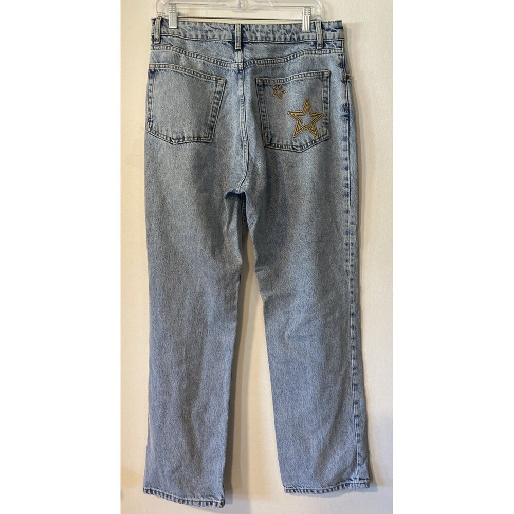 Reformation Cynthia Star Jeans Sz 30 High Rise Straight Light Wash Denim (U